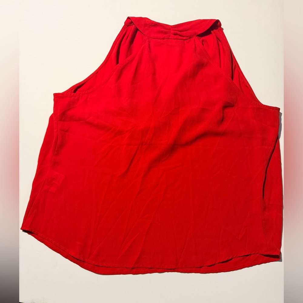 New York & Company Vibrant Red Blouse - Picture 2 of 4